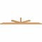 Ekena Millwork Saratoga Timber Gable Bracket, Western Red Cedar, 108"W x 22"H x 3 1/2"D x 3 1/2"F, 5/12 Pitch GBW108X22X0404SAR00SWR - alternate 4